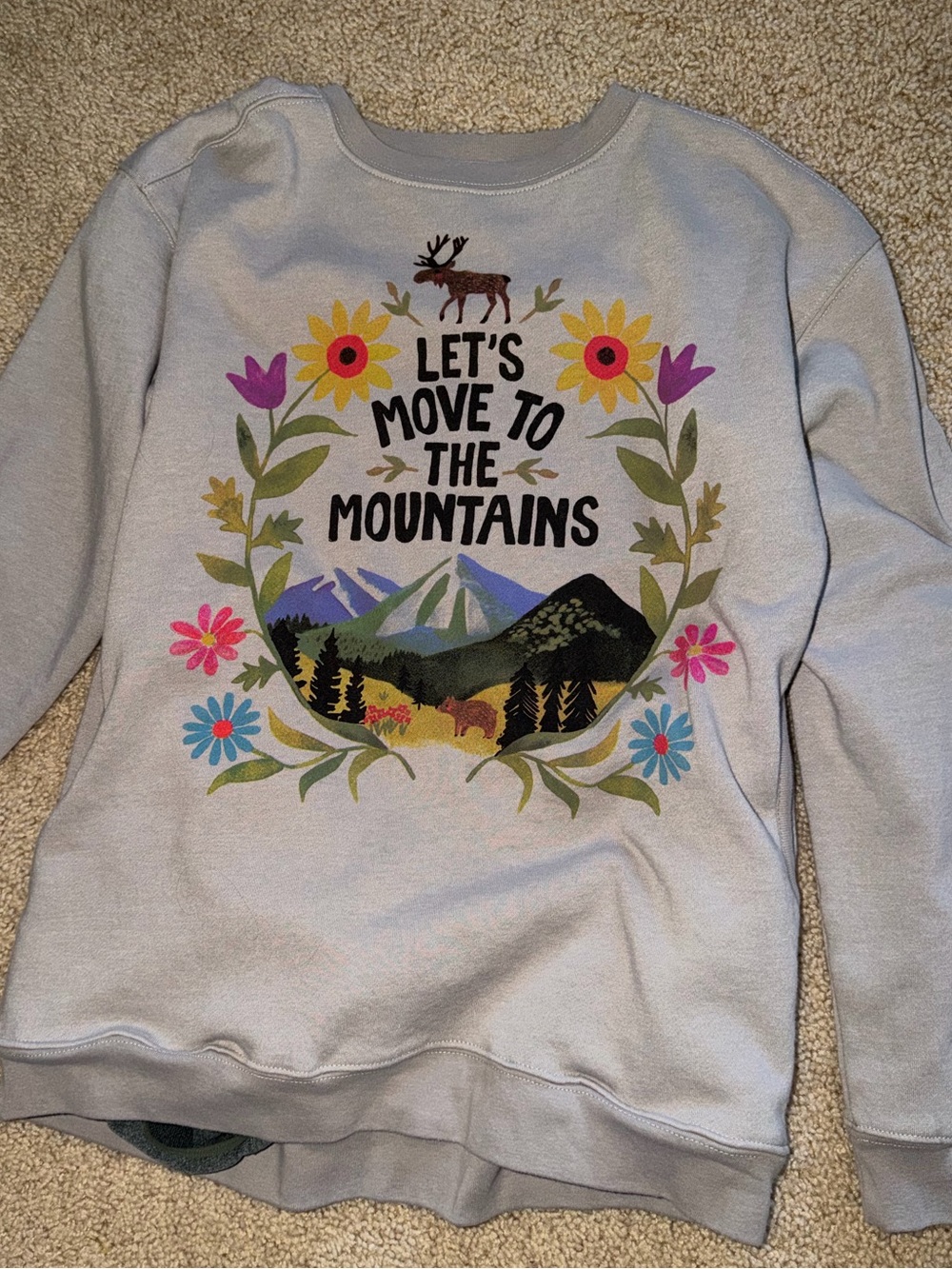 NATURAL LIFE Crewneck Sweatshirt in Light Taupe